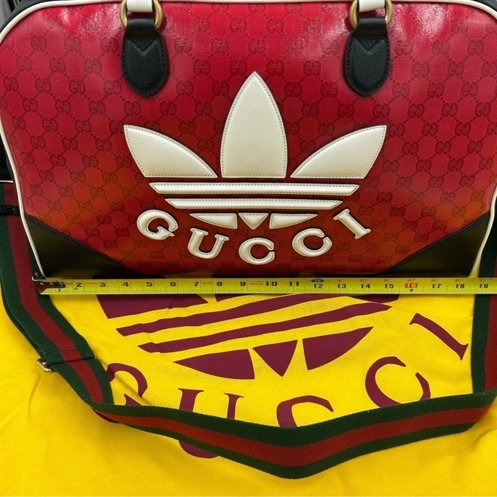 Unisex, Gucci, X Adidas, limited edition, large duffel bag made in Italy